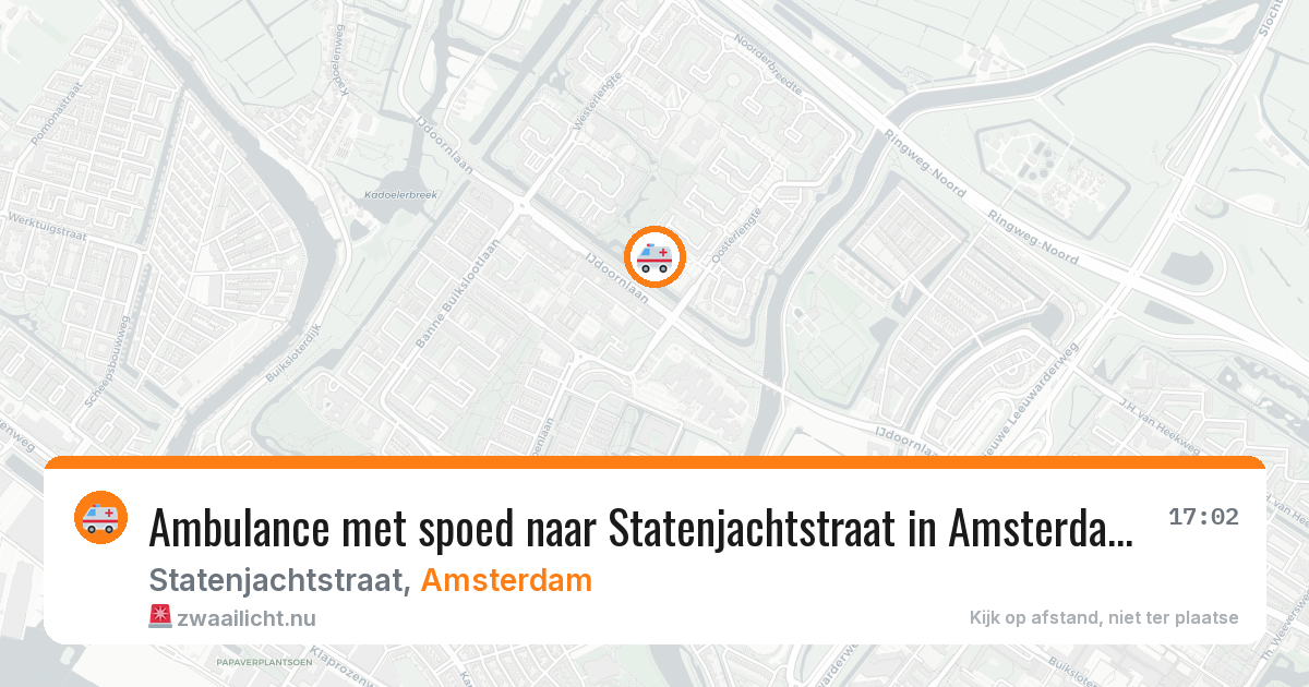 Ambulance met spoed naar Statenjachtstraat in Amsterdam — 1 apr 2026