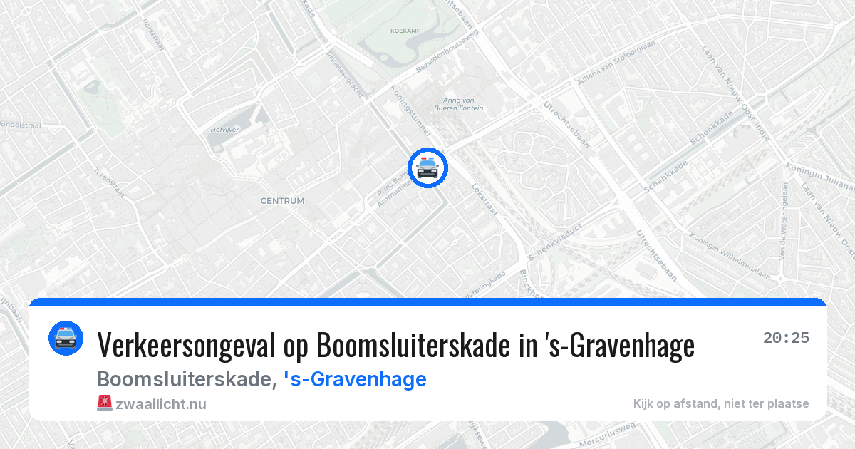 Verkeersongeval op Boomsluiterskade in 's-Gravenhage — 1 jun 2026