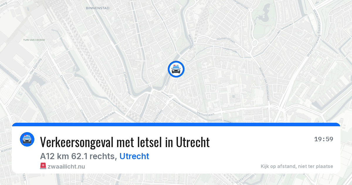 Verkeersongeval met letsel in Utrecht — 12 jul 2026
