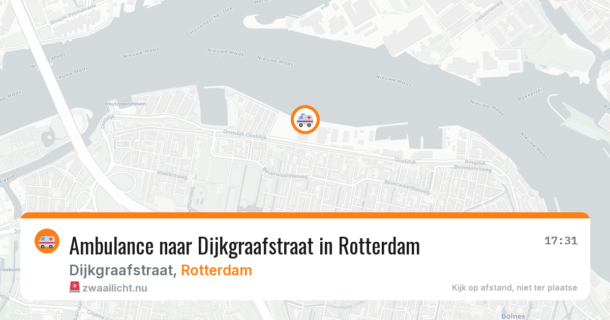 Ambulance naar Dijkgraafstraat in Rotterdam — 20 jul 2026