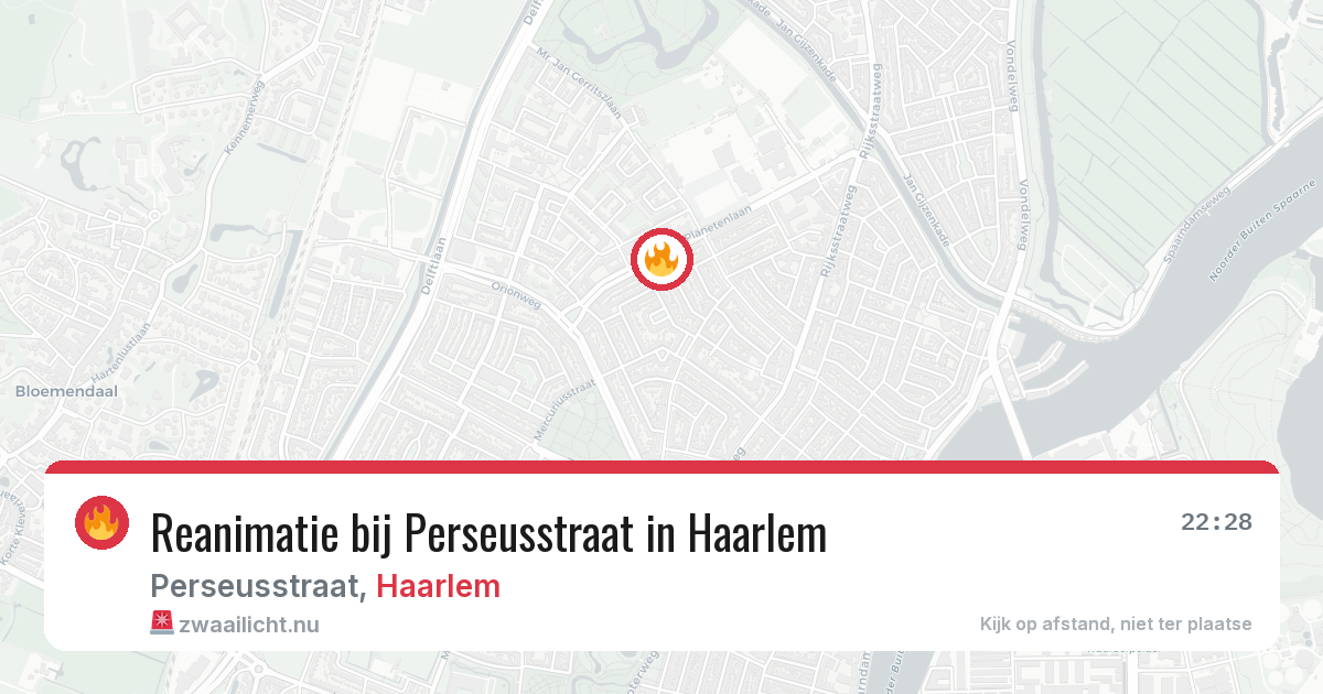 Reanimatie bij Perseusstraat in Haarlem — 10 feb 2026