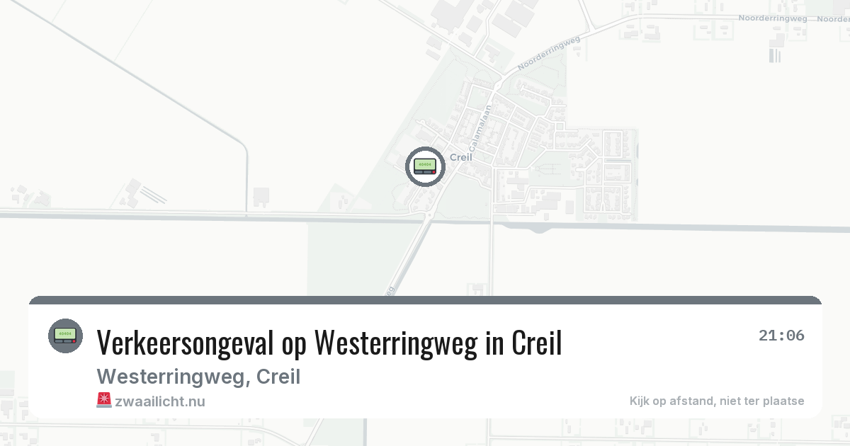 Verkeersongeval op Westerringweg in Creil — 13 feb 2026
