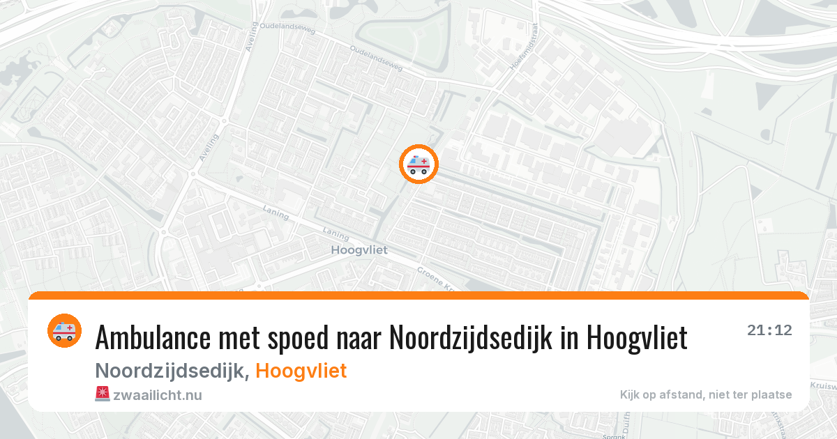 Ambulance met spoed naar Noordzijdsedijk in Hoogvliet — 5 jun 2026