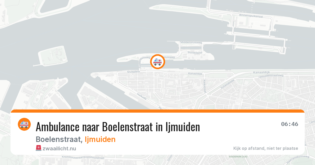 Ambulance naar Boelenstraat in Ijmuiden — 22 jul 2026