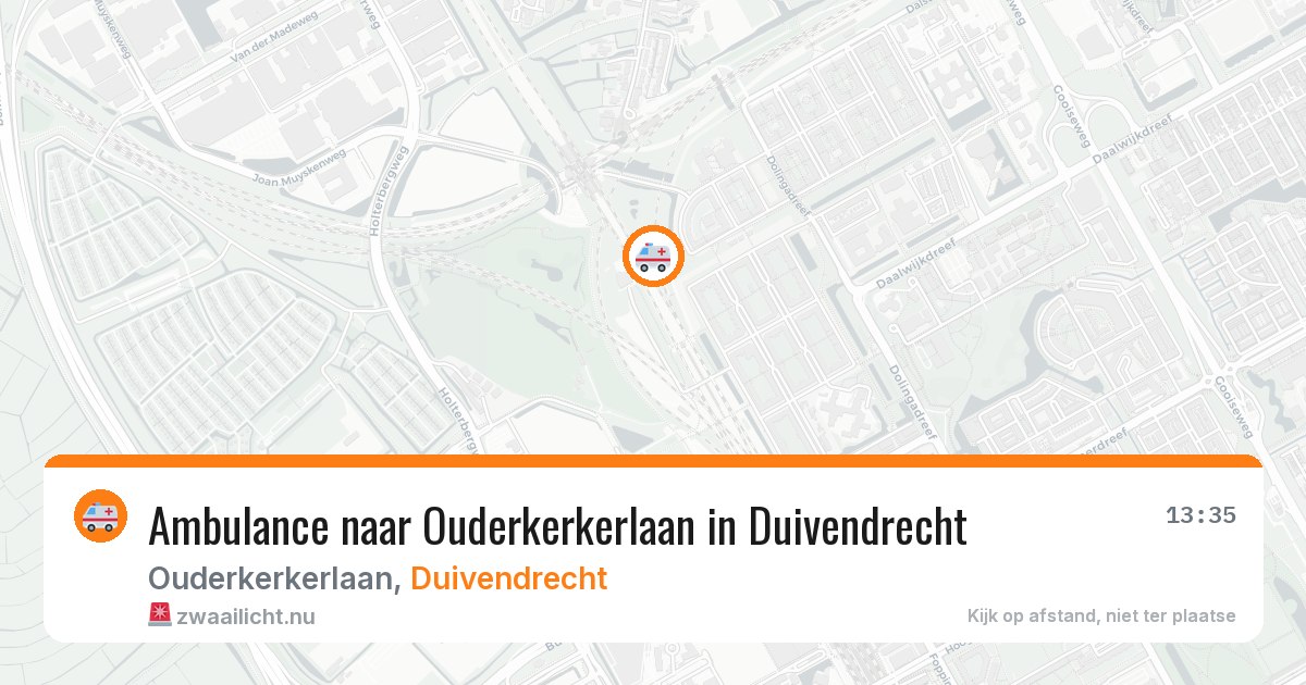 Ambulance naar Ouderkerkerlaan in Duivendrecht — 17 mei 2026