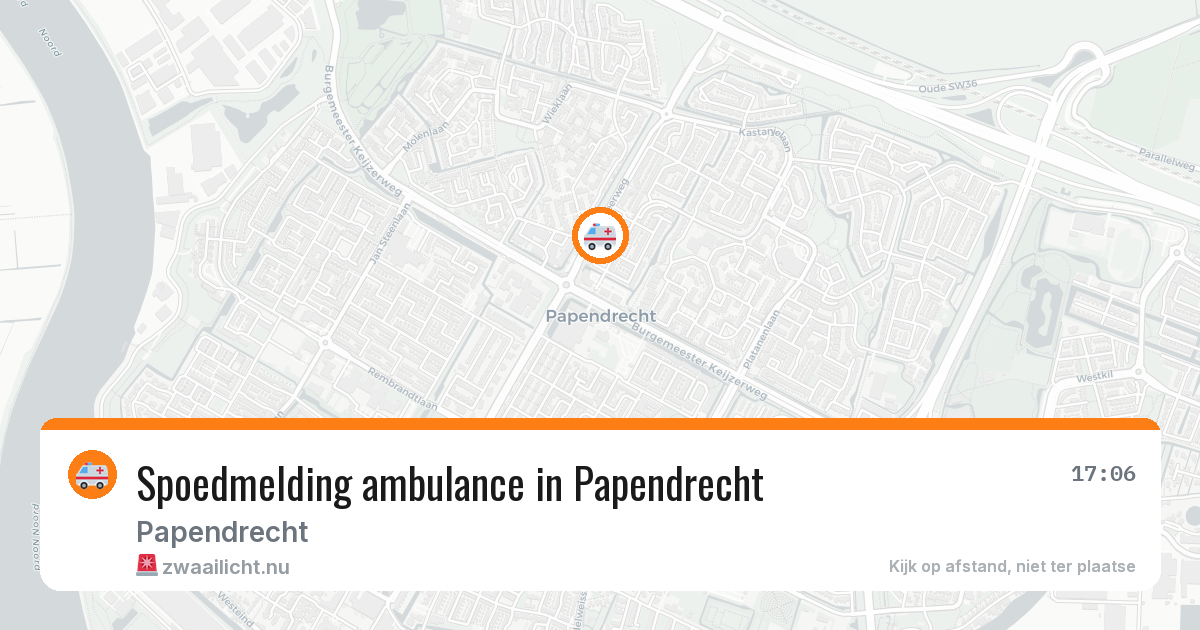 Spoedmelding ambulance in Papendrecht — 14 jul 2026