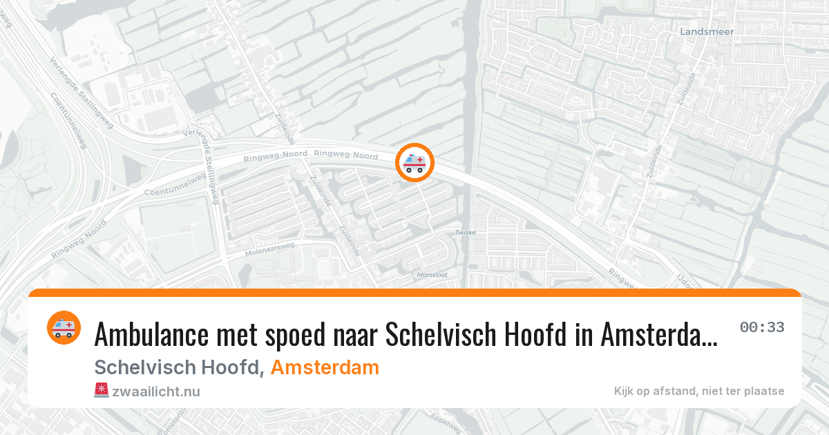 Ambulance met spoed naar Schelvisch Hoofd in Amsterdam — 14 mei 2026