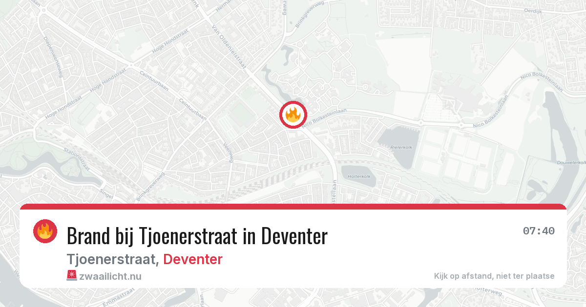 Brand bij Tjoenerstraat in Deventer — 5 jun 2026