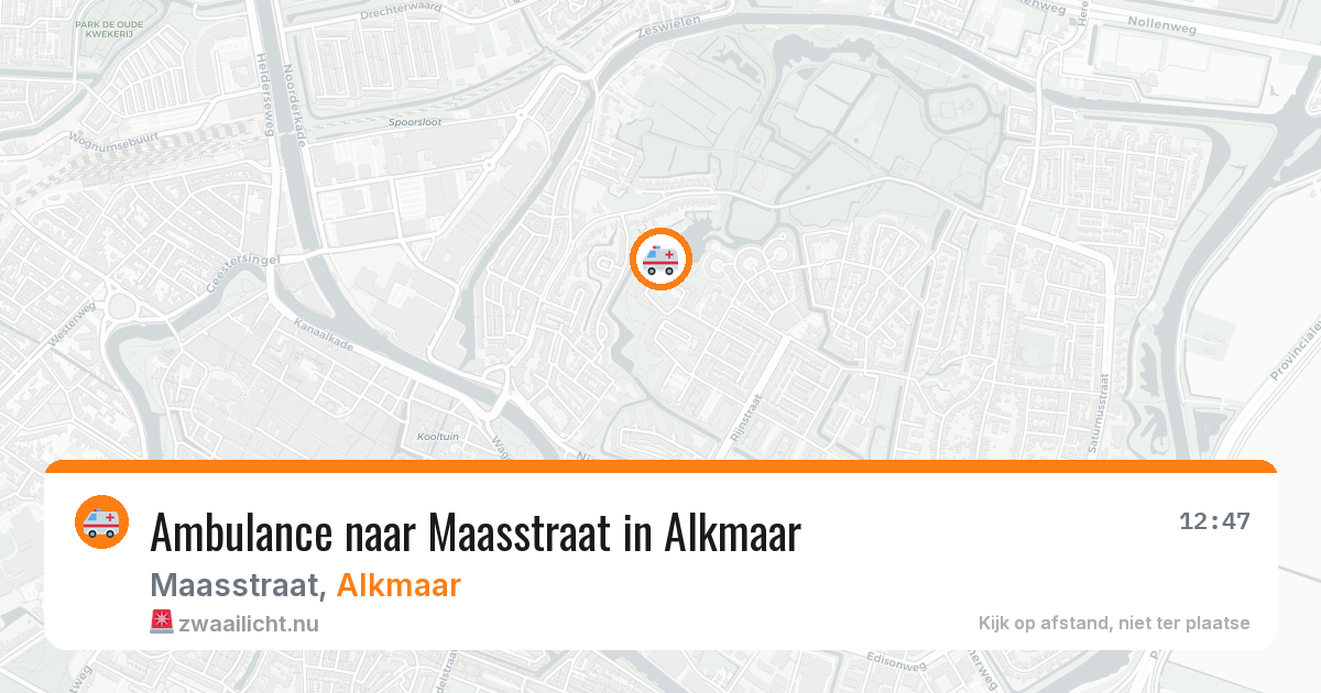 Ambulance naar Maasstraat in Alkmaar — 26 mei 2026