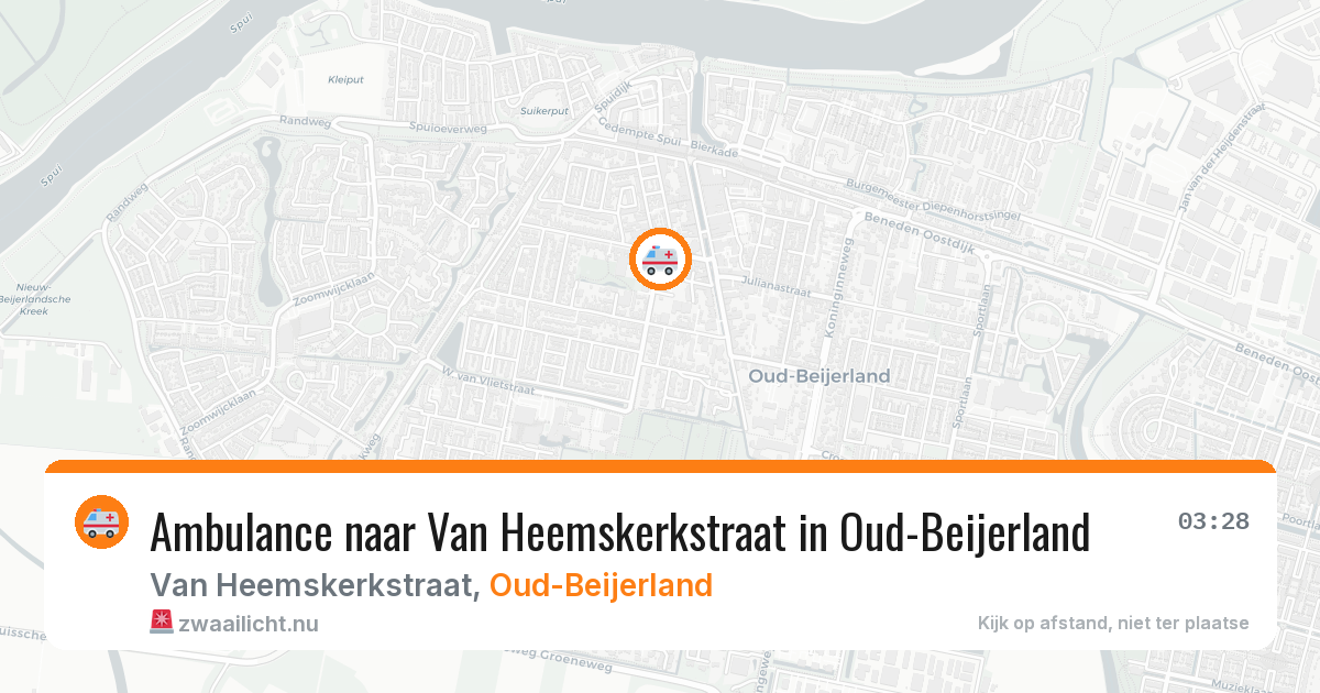 Ambulance naar Van Heemskerkstraat in Oud-Beijerland — 7 apr 2026
