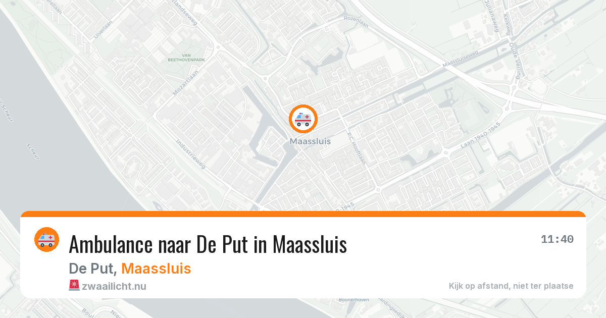 Ambulance naar De Put in Maassluis — 18 mrt 2026