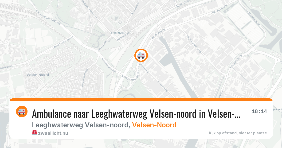 Ambulance naar Leeghwaterweg Velsen-noord in Velsen-Noord — 11 jul 2026