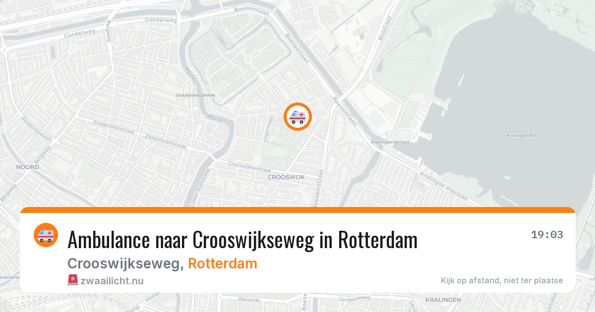 Ambulance naar Crooswijkseweg in Rotterdam — 9 jun 2026