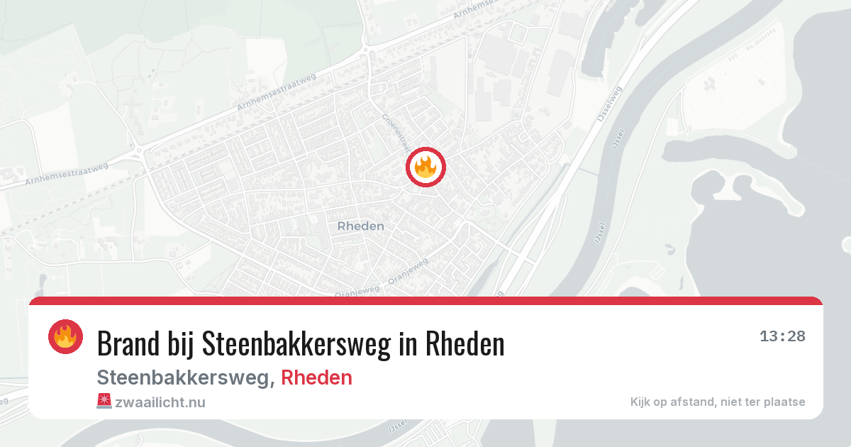 Brand bij Steenbakkersweg in Rheden — 28 apr 2026