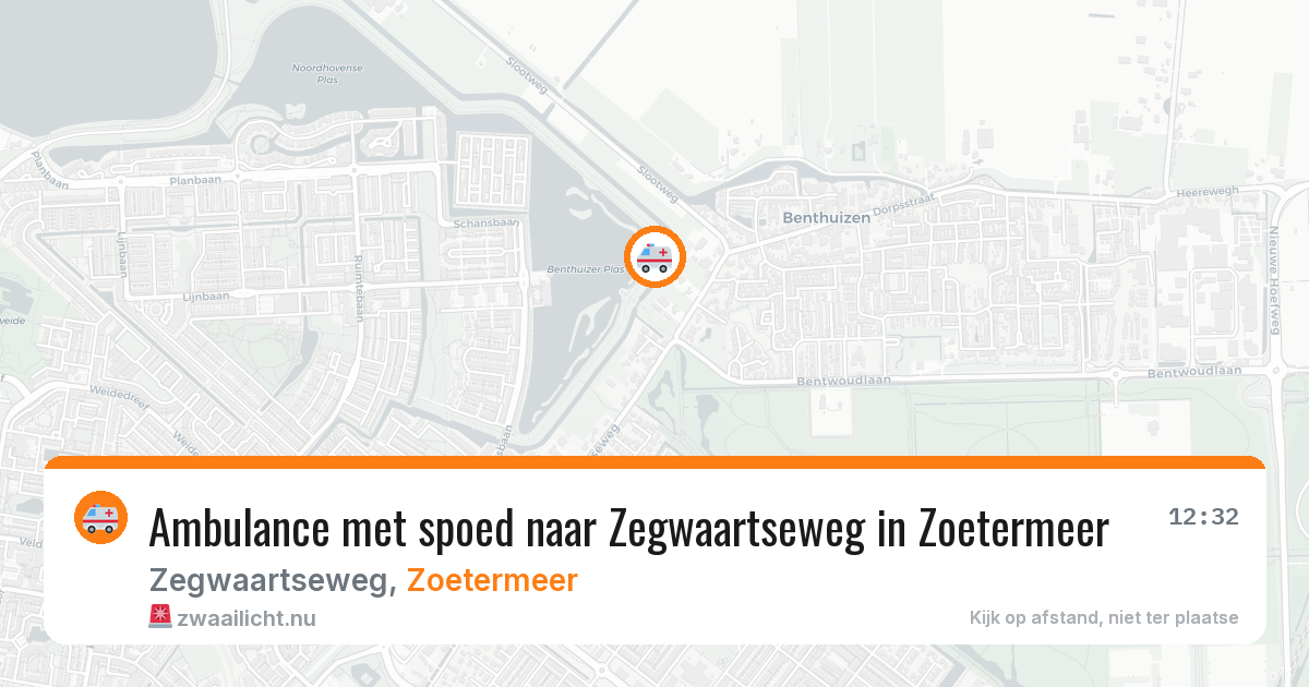 Ambulance met spoed naar Zegwaartseweg in Zoetermeer — 24 jan 2026