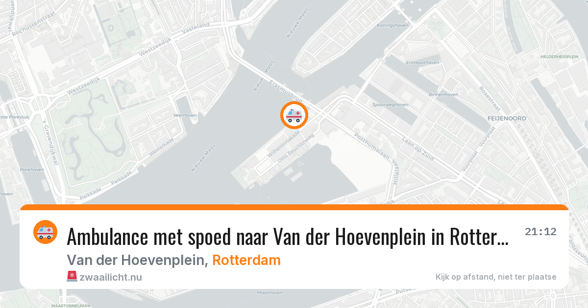 Ambulance met spoed naar Van der Hoevenplein in Rotterdam — 26 mrt 2026