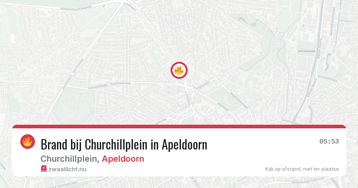 Brand bij Churchillplein in Apeldoorn — 11 jul 2026