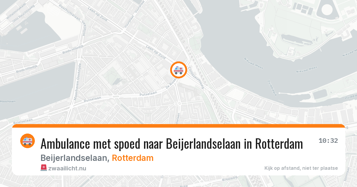 Ambulance met spoed naar Beijerlandselaan in Rotterdam — 21 jul 2026