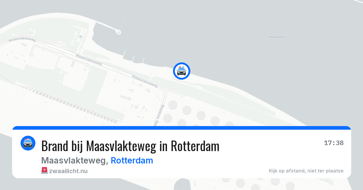 Brand bij Maasvlakteweg in Rotterdam — 1 jun 2026