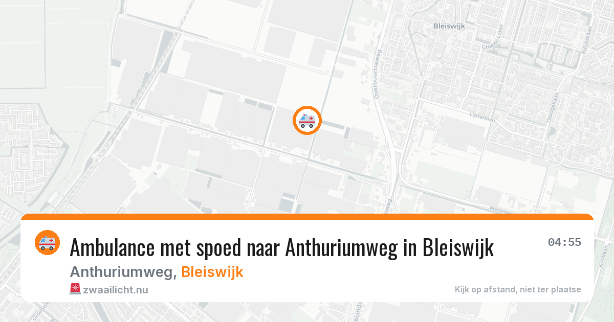 Ambulance met spoed naar Anthuriumweg in Bleiswijk — 22 jul 2026