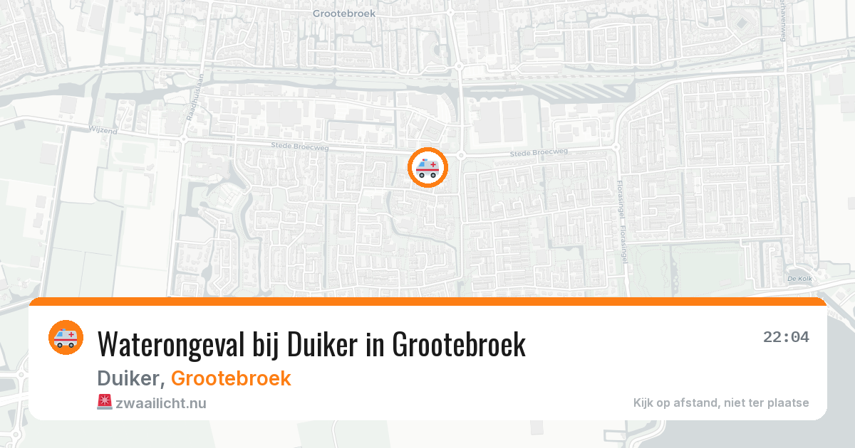 Waterongeval bij Duiker in Grootebroek — 15 jul 2026