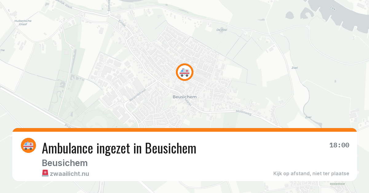Ambulance ingezet in Beusichem — 12 jul 2026