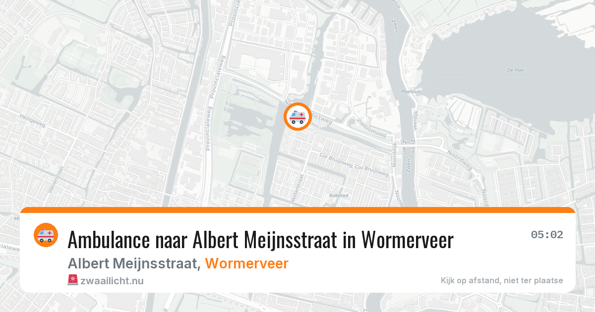 Ambulance naar Albert Meijnsstraat in Wormerveer — 13 mei 2026