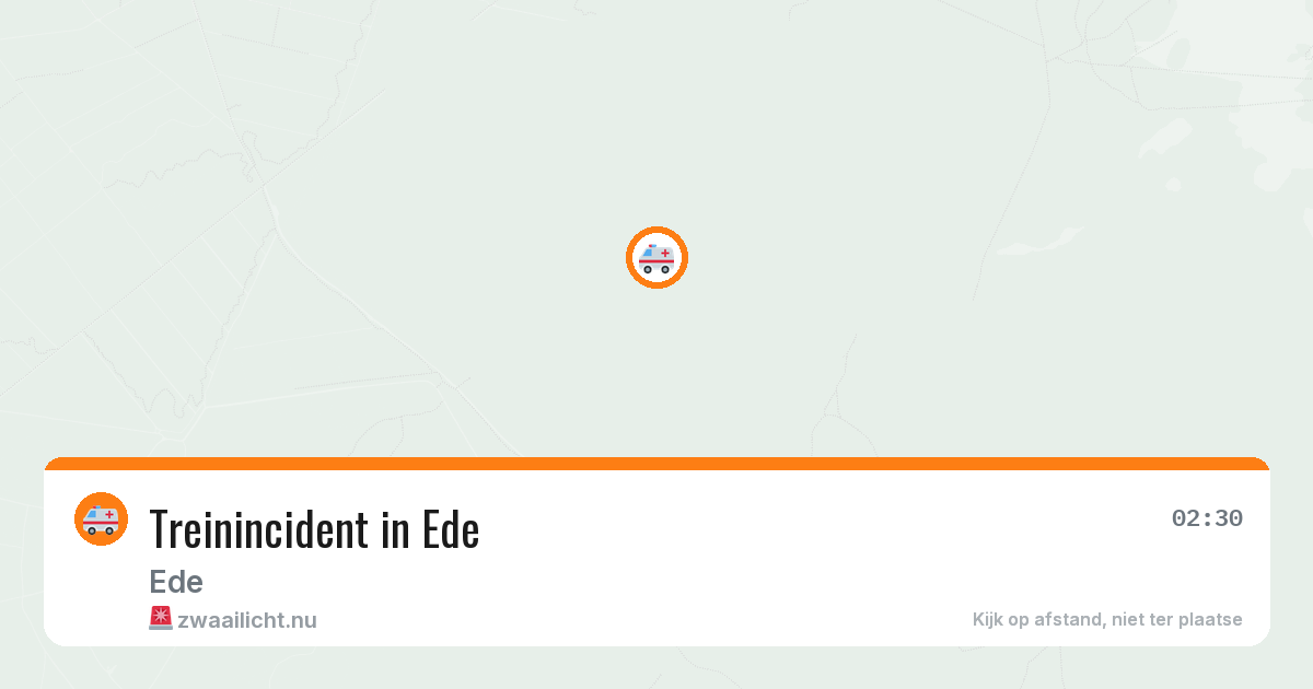 Treinincident in Ede — 23 mei 2026