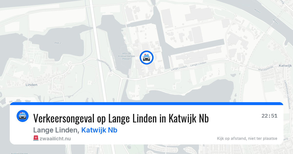 Verkeersongeval op Lange Linden in Katwijk Nb — 26 mei 2026