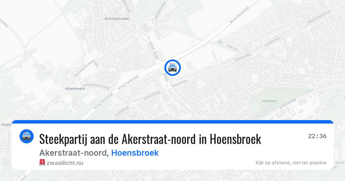 Steekpartij aan de Akerstraat-noord in Hoensbroek — 21 apr 2026