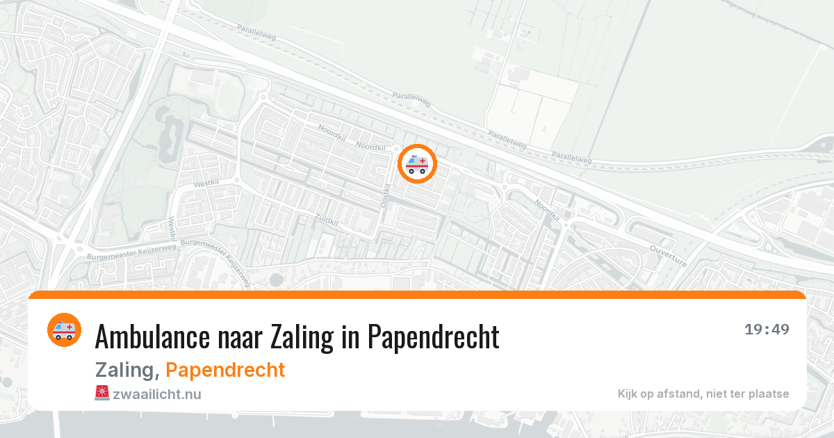 Ambulance naar Zaling in Papendrecht — 4 jun 2026