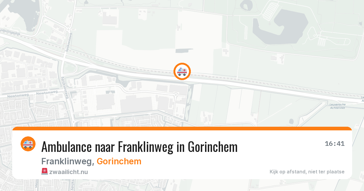 Ambulance naar Franklinweg in Gorinchem — 23 mrt 2026