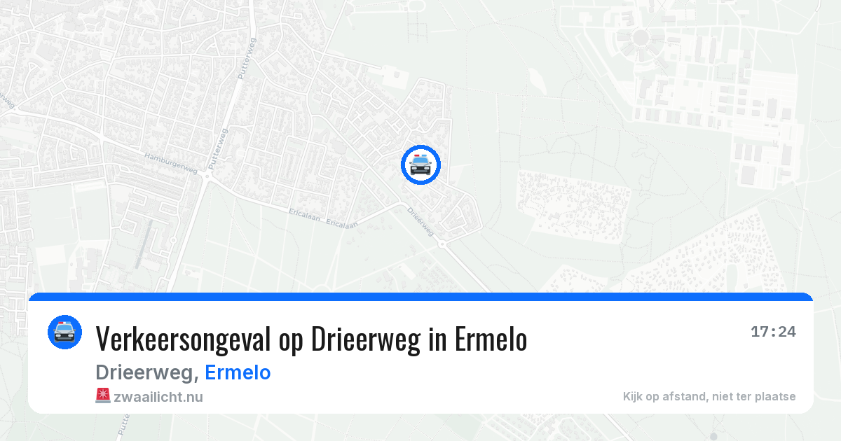 Verkeersongeval op Drieerweg in Ermelo — 9 jun 2026