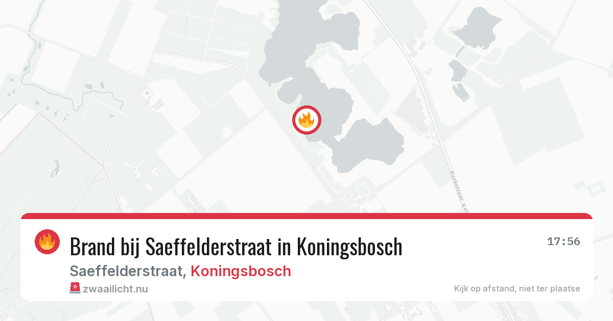 Brand bij Saeffelderstraat in Koningsbosch — 21 feb 2026