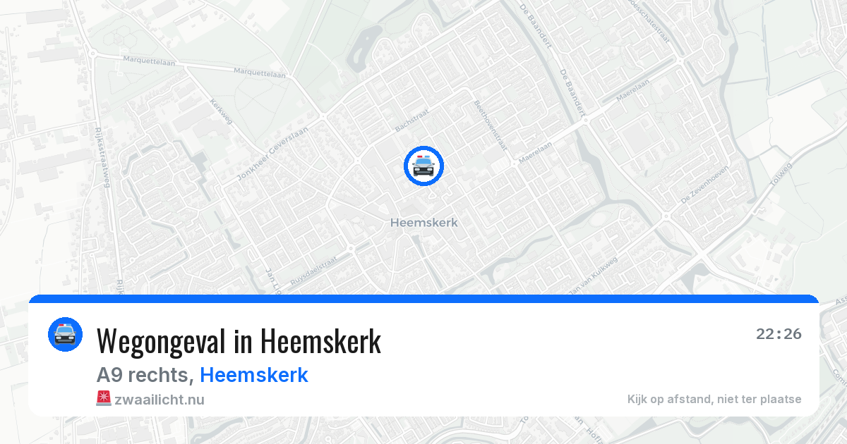 Wegongeval in Heemskerk — 8 jul 2026