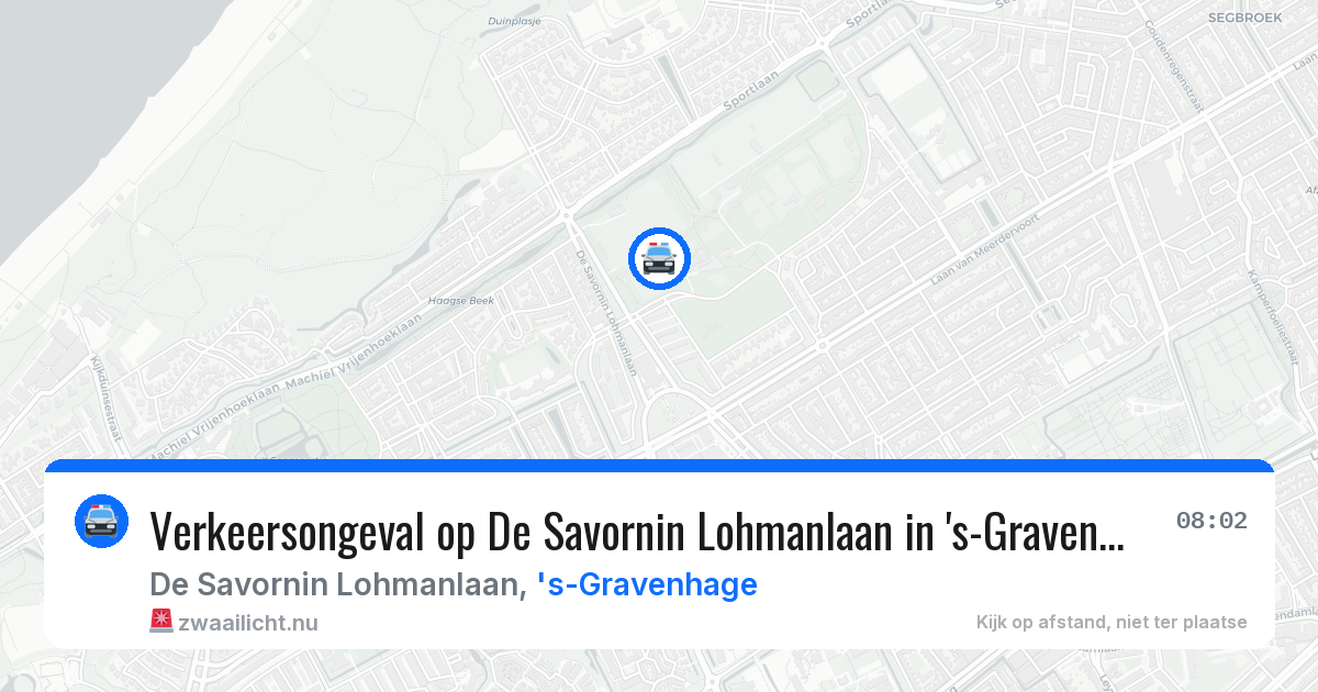 Verkeersongeval op De Savornin Lohmanlaan in 's-Gravenhage — 1 jun 2026