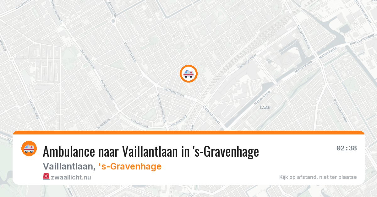 Ambulance naar Vaillantlaan in 's-Gravenhage — 27 mei 2026