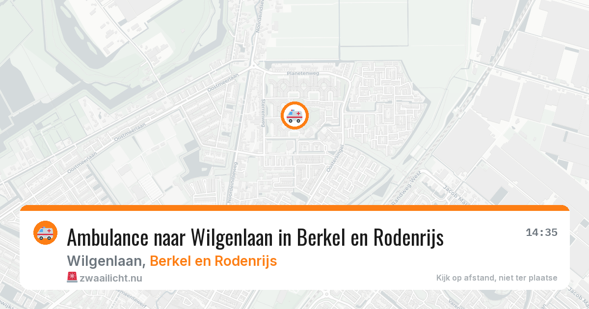 Ambulance naar Wilgenlaan in Berkel en Rodenrijs — 14 jul 2026