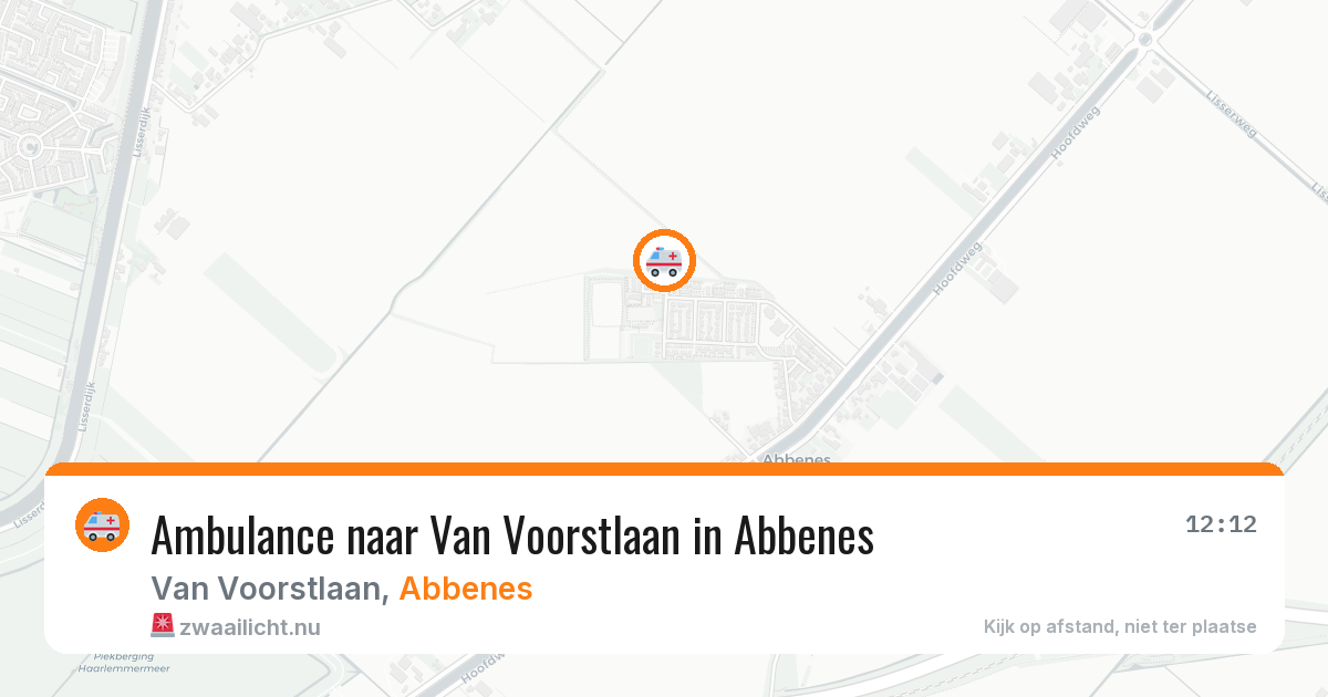 Ambulance naar Van Voorstlaan in Abbenes — 18 jul 2026