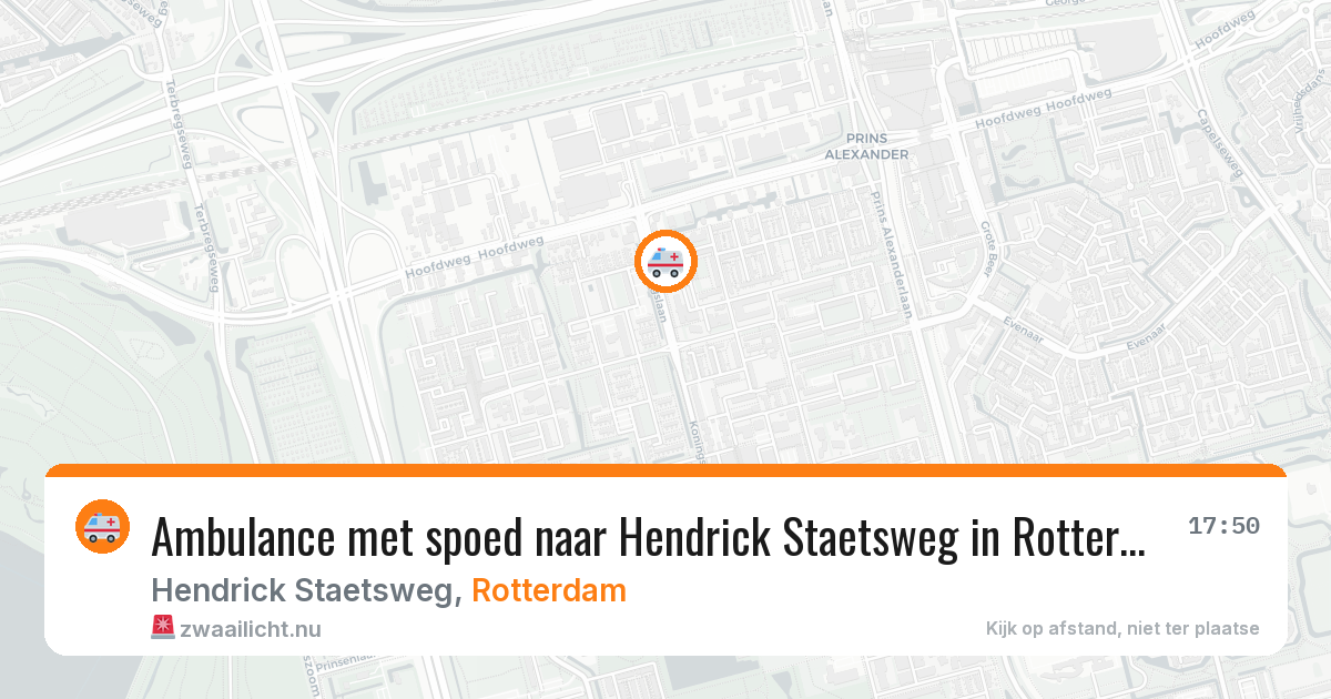 Ambulance met spoed naar Hendrick Staetsweg in Rotterdam — 6 mei 2026