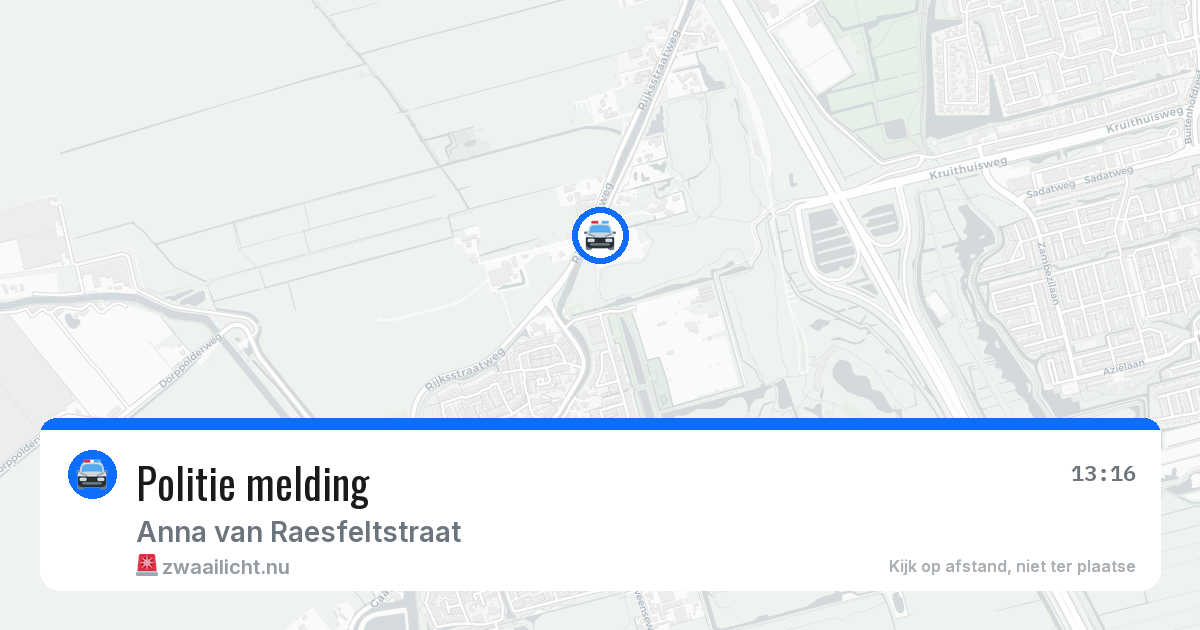 Politie melding — 12 jul 2026