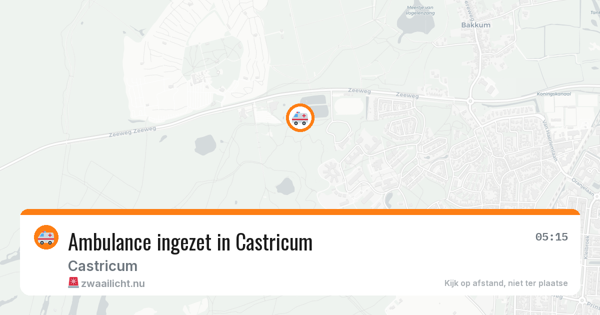 Ambulance ingezet in Castricum — 18 jul 2026