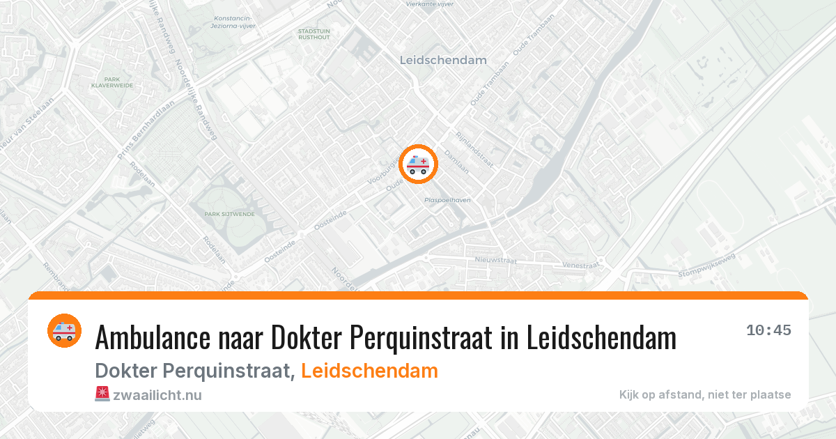 Ambulance naar Dokter Perquinstraat in Leidschendam — 26 jul 2026