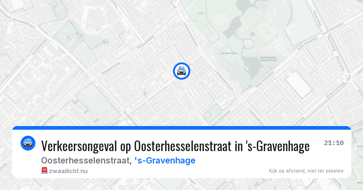 Verkeersongeval op Oosterhesselenstraat in 's-Gravenhage — 26 mrt 2026
