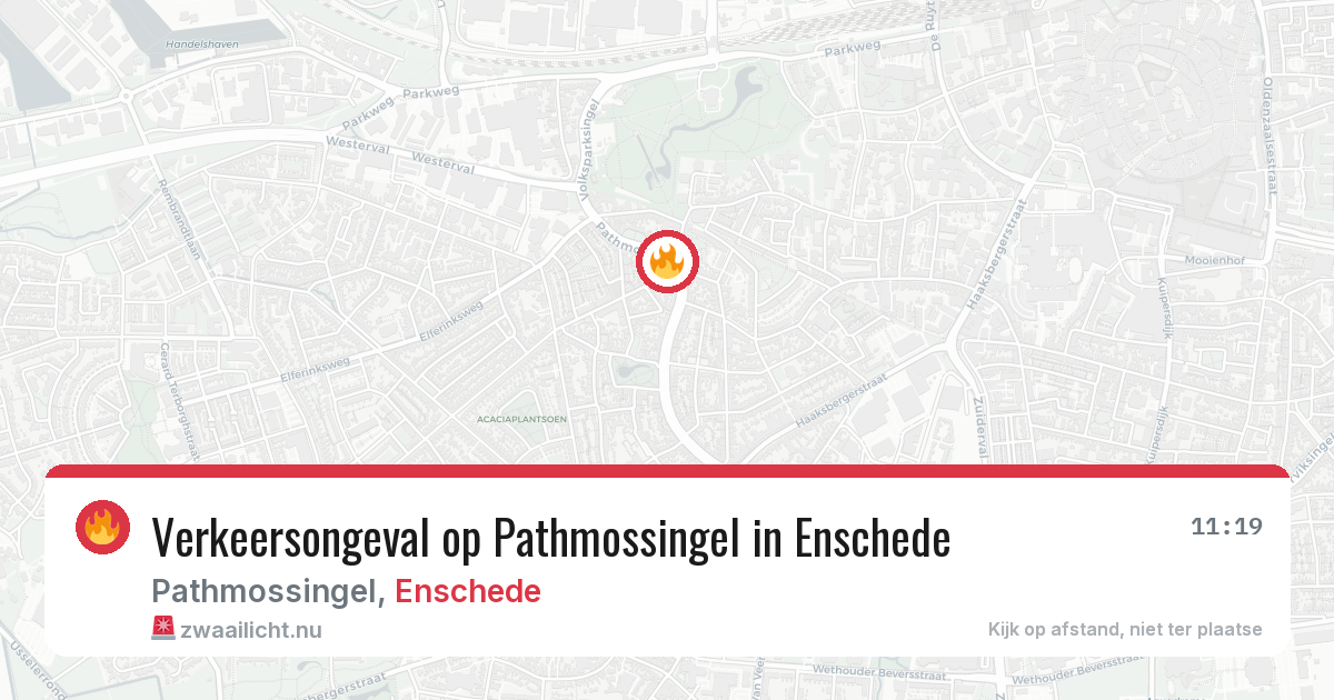 Verkeersongeval op Pathmossingel in Enschede — 9 jul 2026