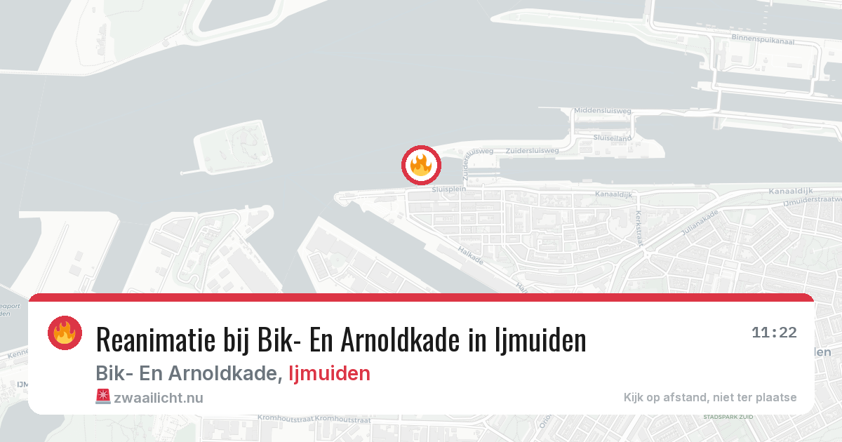 Reanimatie bij Bik- En Arnoldkade in Ijmuiden — 24 jul 2026