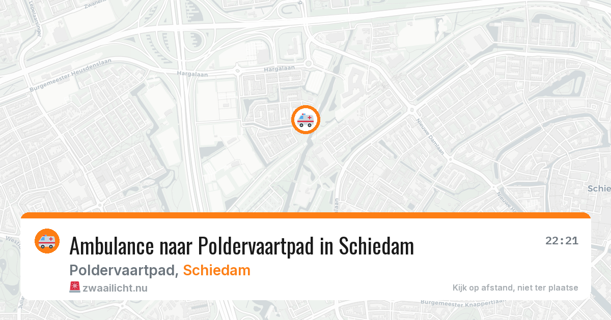 Ambulance naar Poldervaartpad in Schiedam — 10 jul 2026