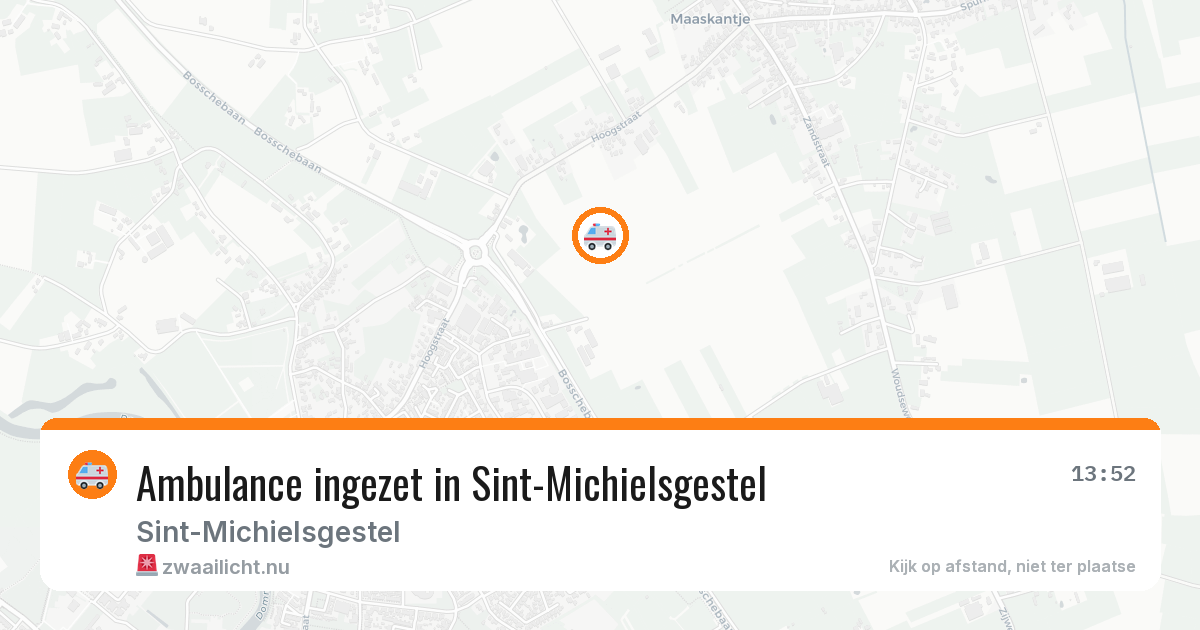 Ambulance ingezet in Sint-Michielsgestel — 10 jul 2026