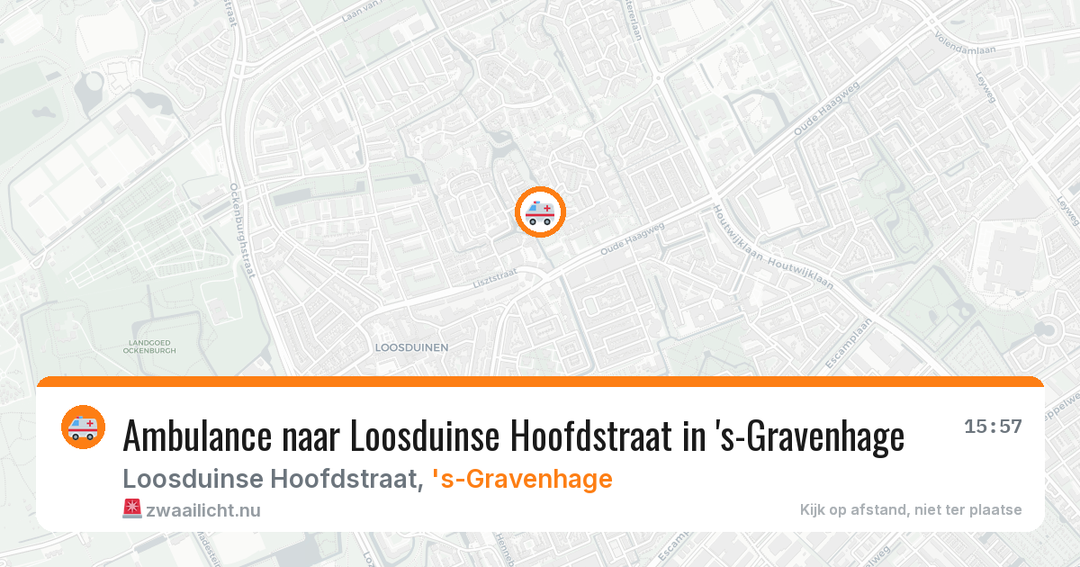 Ambulance naar Loosduinse Hoofdstraat in 's-Gravenhage — 21 mei 2026