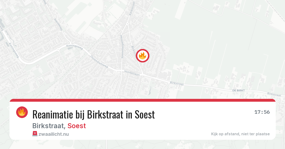Reanimatie bij Birkstraat in Soest — 21 apr 2026